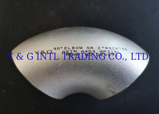 ฟิตติ้งหน้าแปลนสแตนเลส Deg Elbow / ASME B16.9 ข้อต่อท่อศอก
