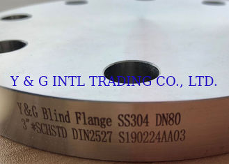 อุตสาหกรรม SS304 SS316 แปลนตาบอดสแตนเลสสำหรับการก่อสร้าง ISO 9001