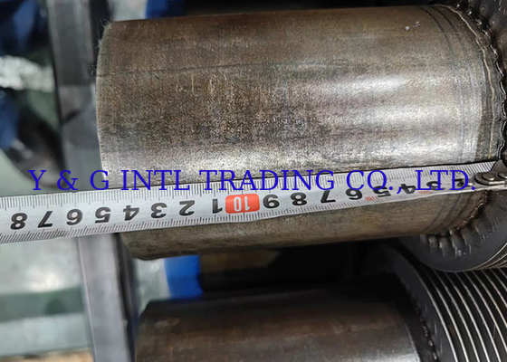 HF รอบ Fin ท่อกับการรักษาปลาย Flared เงิน / สีดําสแตนเลสสแตนเลส Stud Dia 12.7mm/15.88mm